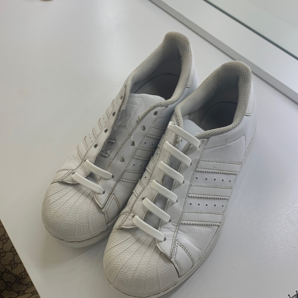 Addidas heavily used with missing laces
